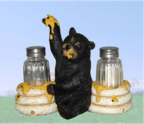 BD28727 Golden Spice Bear Salt & Pepper Shaker Set